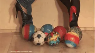 Balls under four merciless Heels