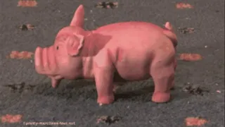 Small Pig under High Heels