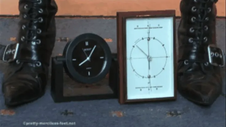 Two clocks under Boots