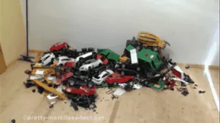 Toy car crushing at its best-crushing the remains