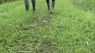 Jeans stomping in the Mud