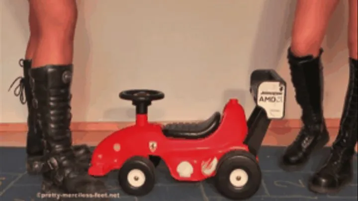 Ride on Toy Car under cruel Boots