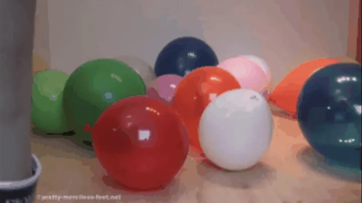 Balloons crushed with GumBoots