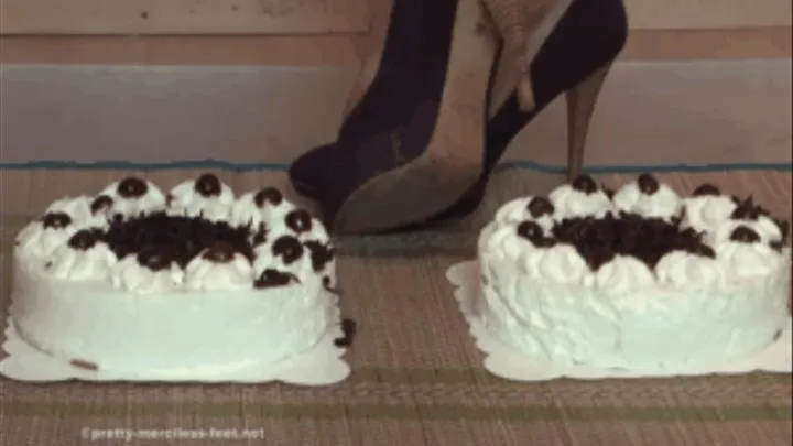 Cream Cakes in and under Zara Pumps