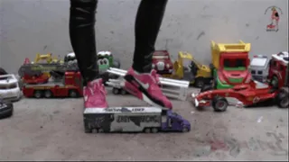 Nike Sneakers crushes Cars and Trucks