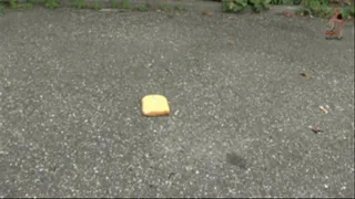 Bread roll, Cake and Hand crush