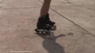 Filled Tetrapacks under Rollerskates