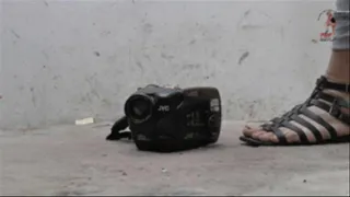 Camera crushed under Flats (floor view)