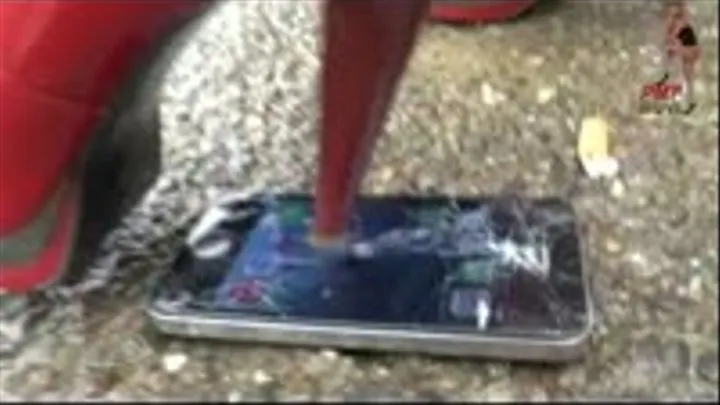 I-Phone crushed under Boots