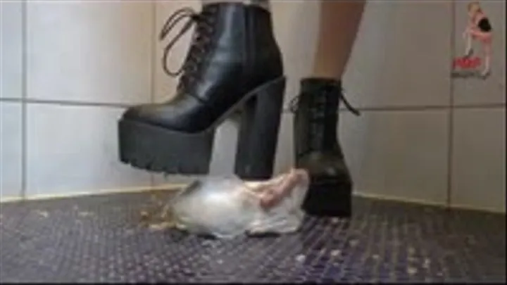 Chicken crushed under merciless Boots