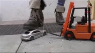 Winter Boots crushes Cars