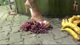 Fruits under High Heel Mules