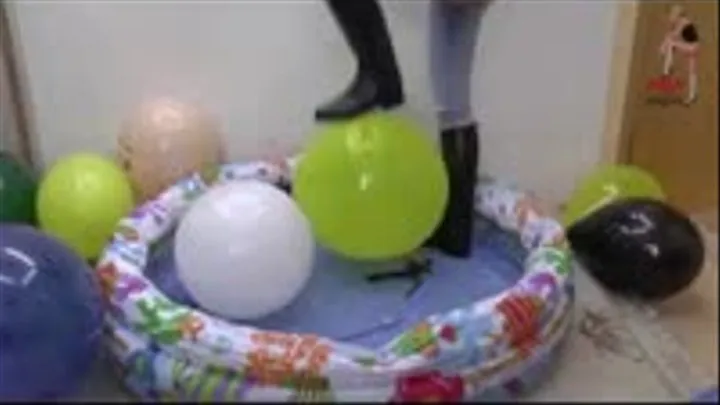 Big Balloons crushed under riding Boots 2