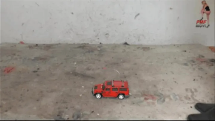 Small RC-Car under Boots