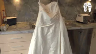 Runinig of a Wedding Dress