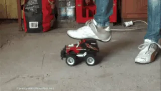 First RC-Car under Jacky´s Sneakers