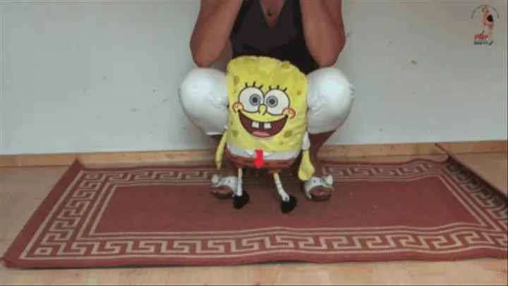 Sponge Bob using as doormat