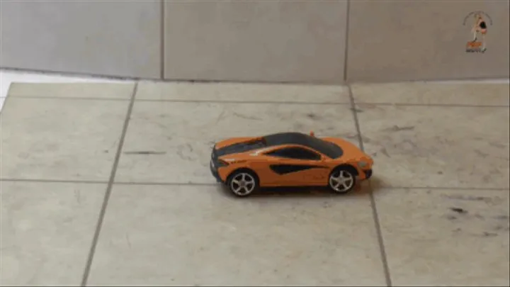 Small RC-Car under Sneakers