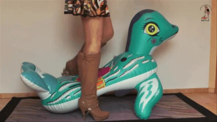 Inflatable Dolphin under heeled Boots