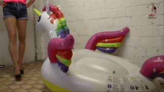 Inflatables Unicorn under Lady B