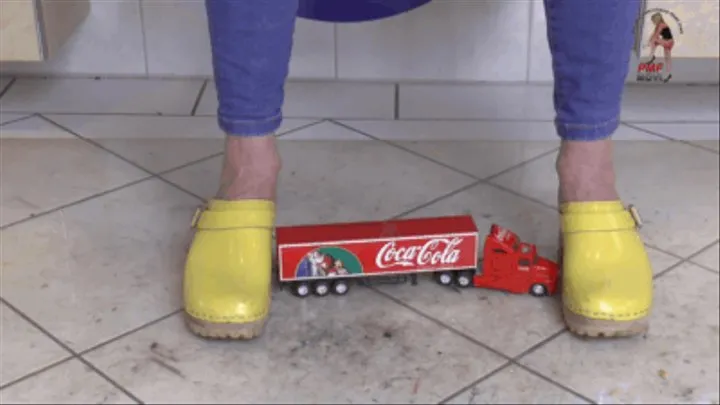 Coca Cola Truck under sweet Clogs