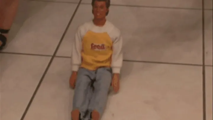 Poor Ken under four Feet