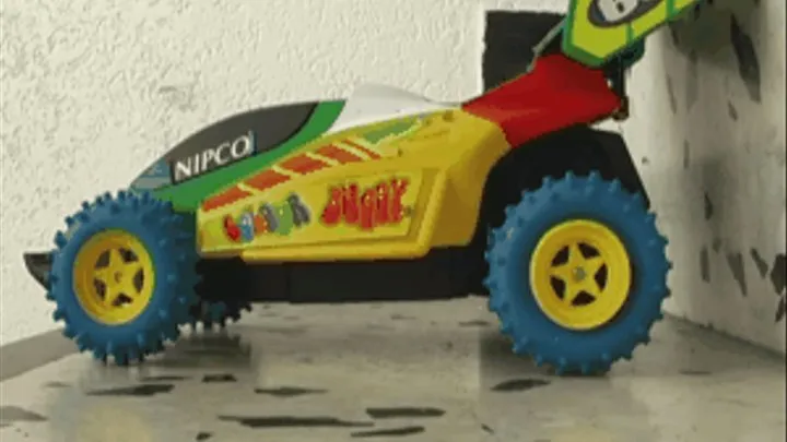 RC Car crushed on the Stair