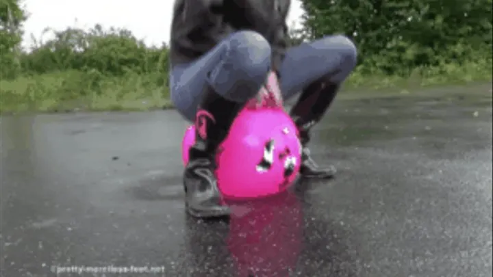 Inflatable jumping Ball destruction 2