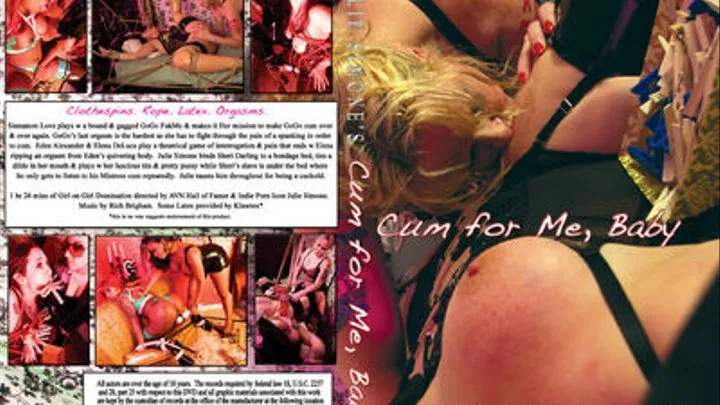 "Cum For Me, Baby" FULL DVD mov