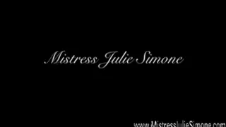 Mistress Julie Simone Sock Removal