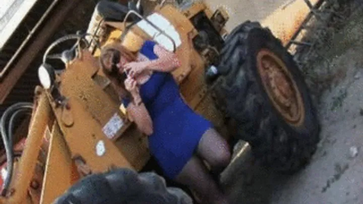 Julie Smoking Tractor