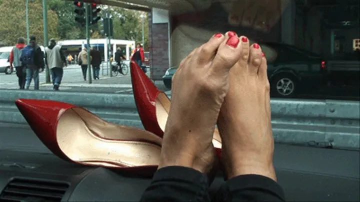 Shopping In Red Casadei Pumps - FootPlay Short Version 1 .wmv hdv