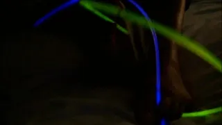 Foot Play with Glow Sticks - PT2