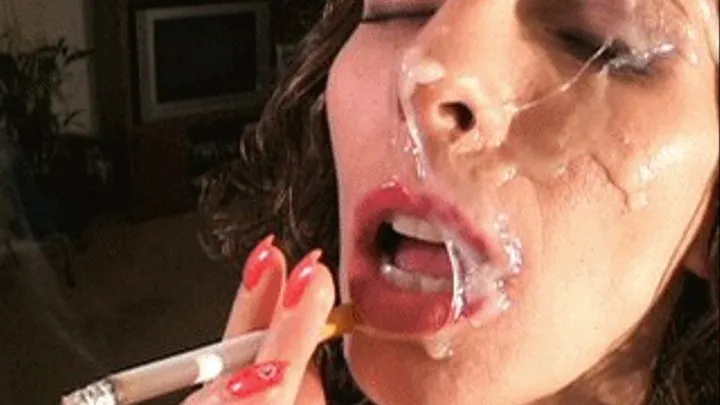 Smoking Facial Cumshot