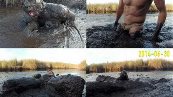 Thick Mud Masturbation in a Thong