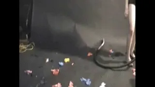 Vacuuming Balloon Mess in Panties