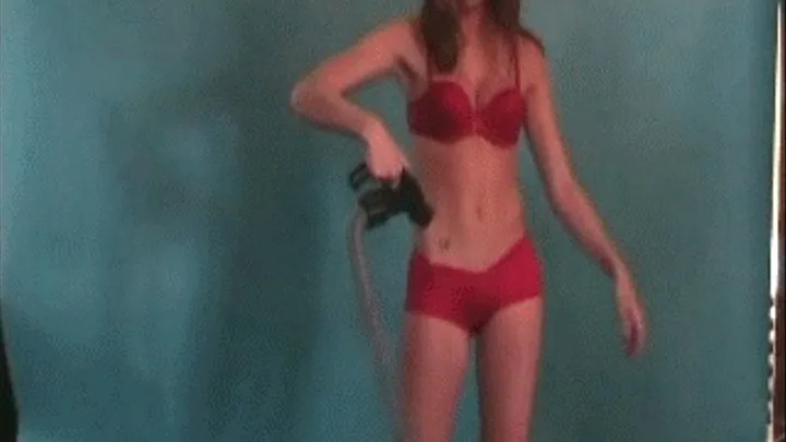 Hose Play Lady in Red (front view)