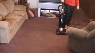 Vacuum Virgin 8 (upright vacuuming)