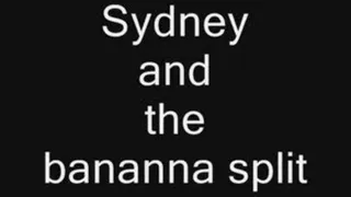 Sydney and the frozen bananna