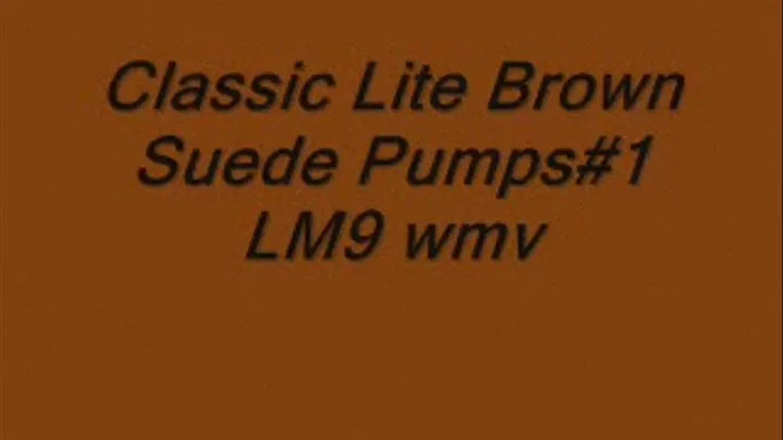 Classic Lite Brown Suede Pumps#1 LM9