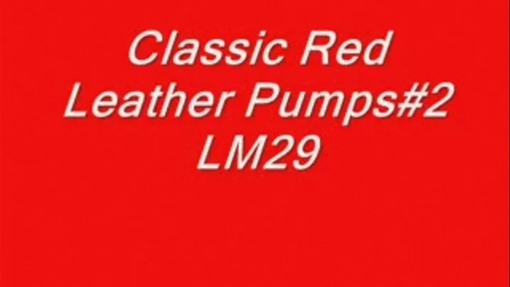 Classic Red Leather Pumps#2 LM29