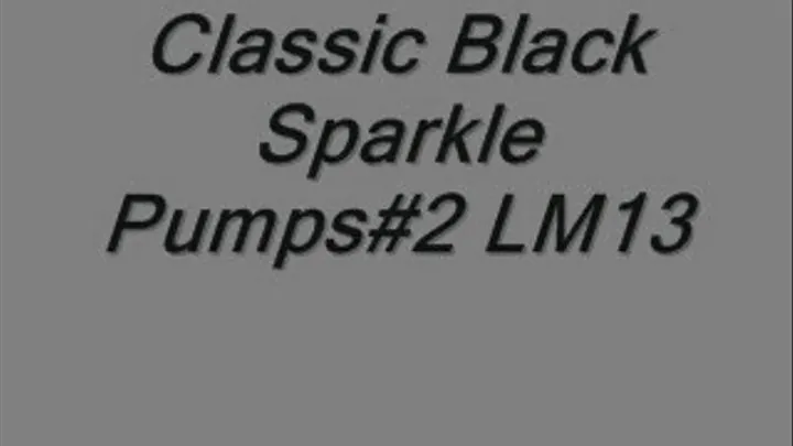 Classic Black Sparkle Pumps#2 LM13