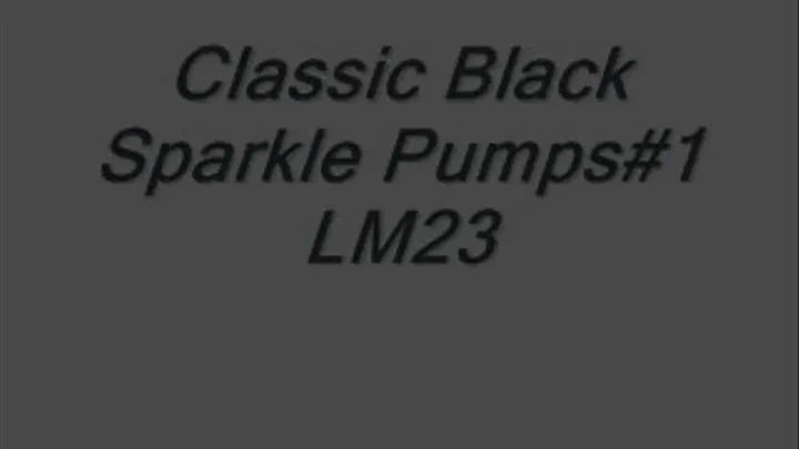 Classic Black Sparkle Pumps#1 LM23