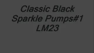 Classic Black Sparkle Pumps#1 LM23