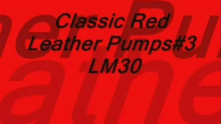 Classic Red Leather Pumps#3 LM30