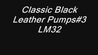 Classic Black Leather Pumps#3 LM32