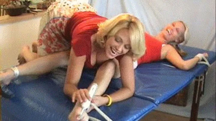 Charlee Tickles Kim (Feet)