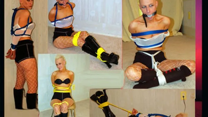 Roxanne is booted bound and gagged