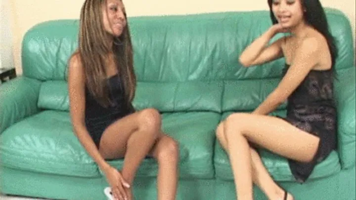 Cute gir-girl foot sex