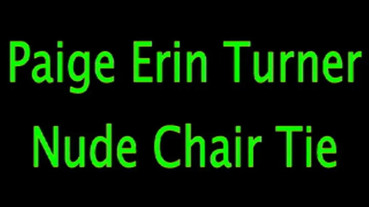 Paige Erin Turner: Nude Chair Tie